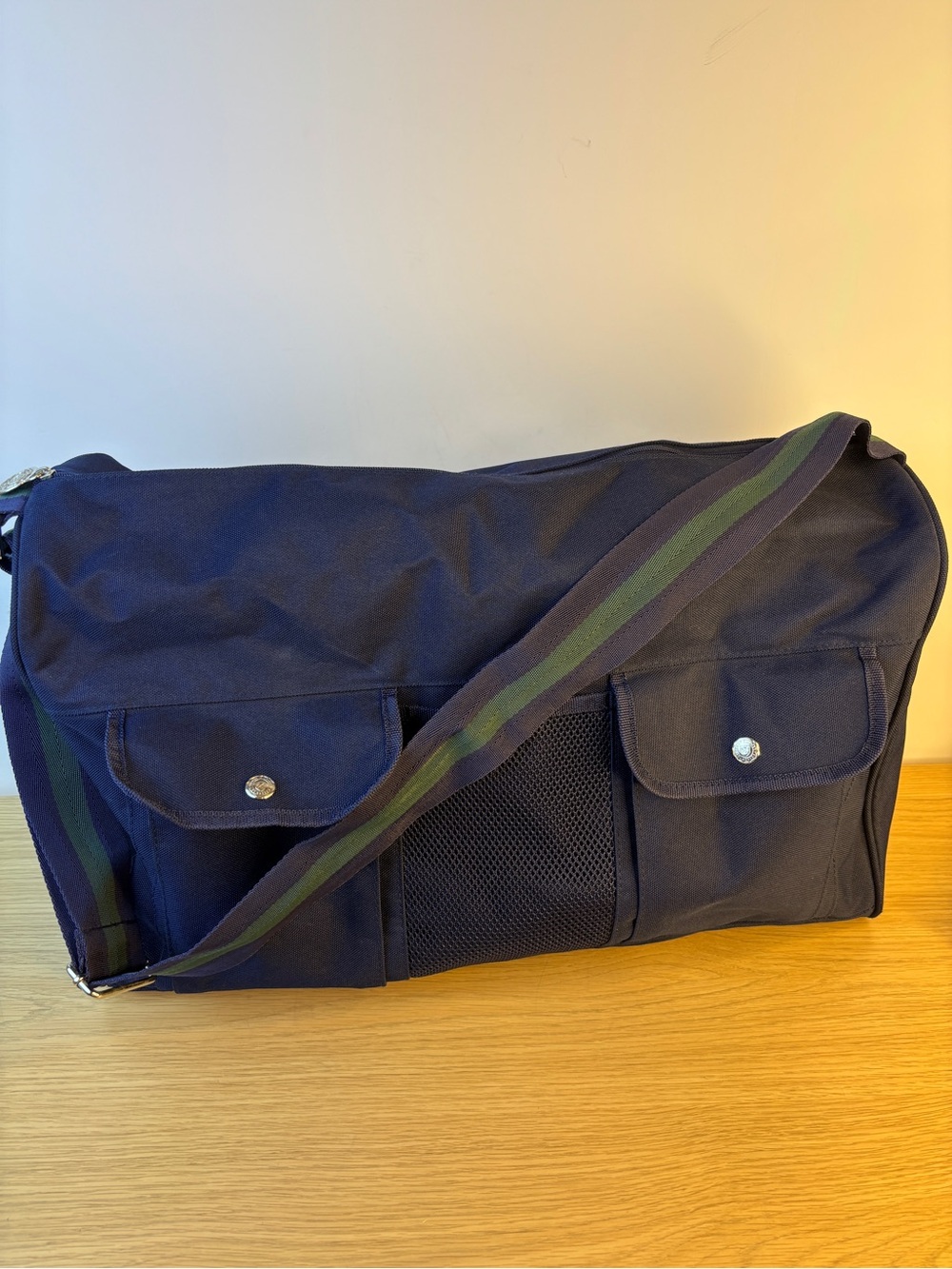 vintage Tommy Hilfiger Classics Navy Travel Duffle /‎ Messenger Bag Like New!!